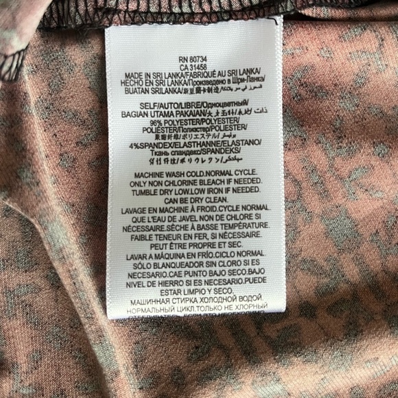 Bcbg Generation Womens  Dress Mock Neck Long Sleeve Black Red M - Picture 10 of 11